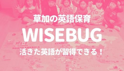 【草加】英語保育の「WISEBUG ENGLISH」なら活きた英語が習得できる！